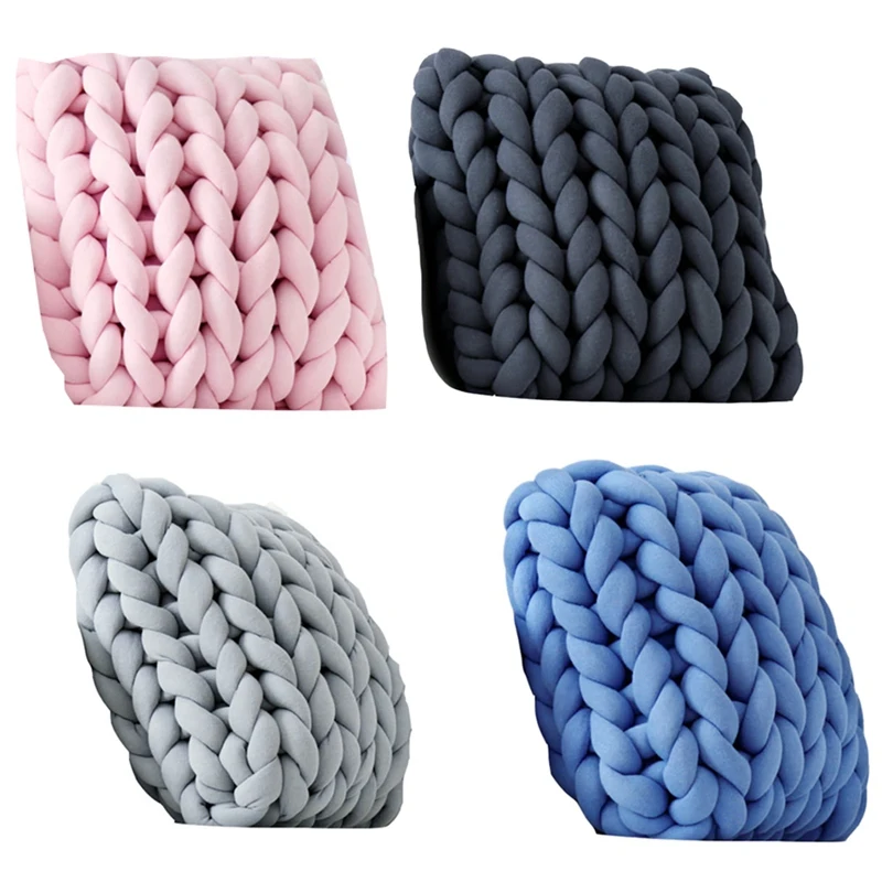 

Square Chunky Pillow,Handmade Cushion,For Kids Room,Sofa Pillows Decor
