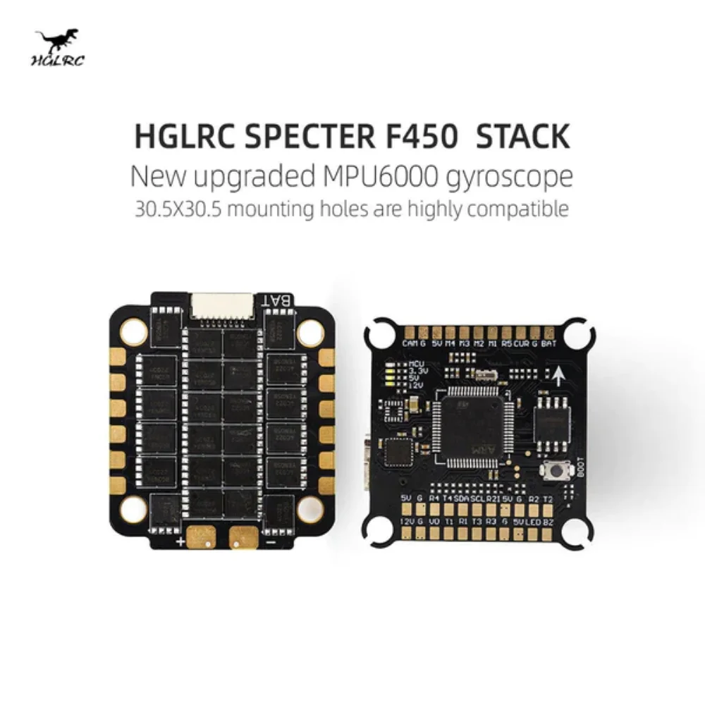 HGLRC Specter F450 Stack F405 MPU6000 + 50A BLHeli_S 4in1 ESC