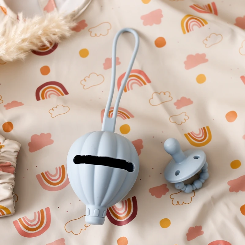 Baby Silikon Nippel Lagerung Box Bpa Frei Food Grade Silikon Infant Tragbare Schnuller Container Box Nippel Halter Container Box
