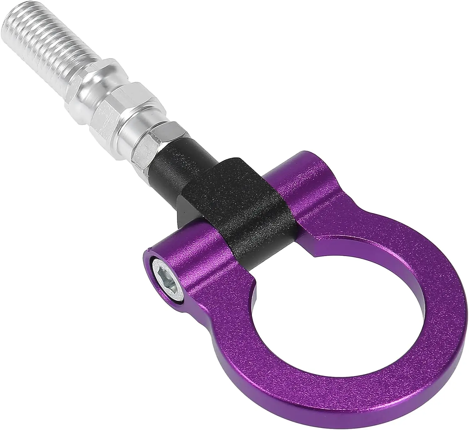 

Purple Aluminum Alloy Front Bumper Trailer Ring Eye Towing Tow Hook Screw