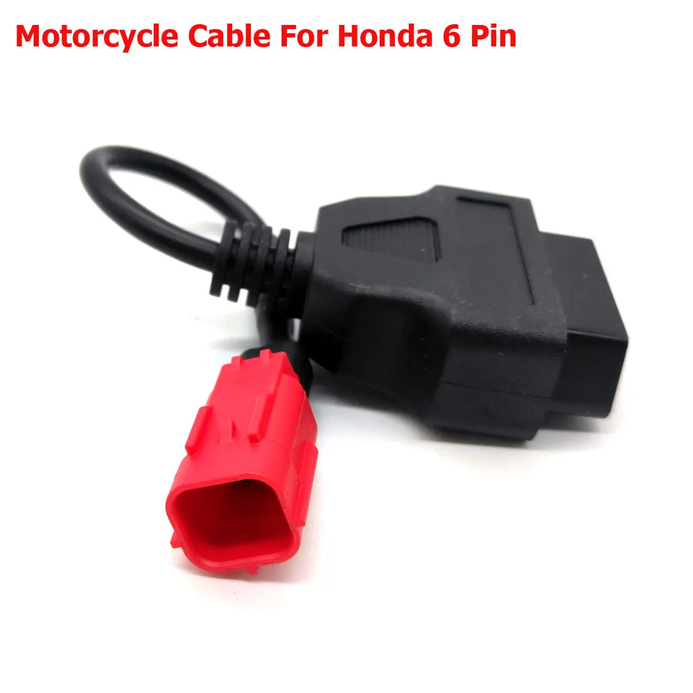 OBD Motorcycle Cable For Honda 4 Pin/6pin Plug Diagnostic 4Pin to OBD2 16 pin Adapter Wholesale price |