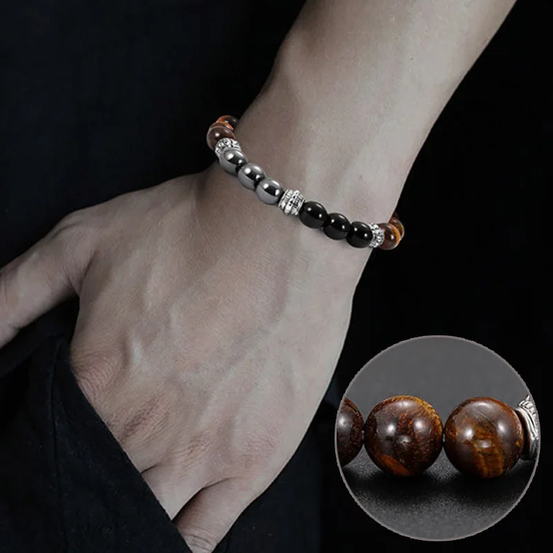 

Magnetic Healing Bracelet Bead Bead Bangle Pain Relief Weight Loss Hematite