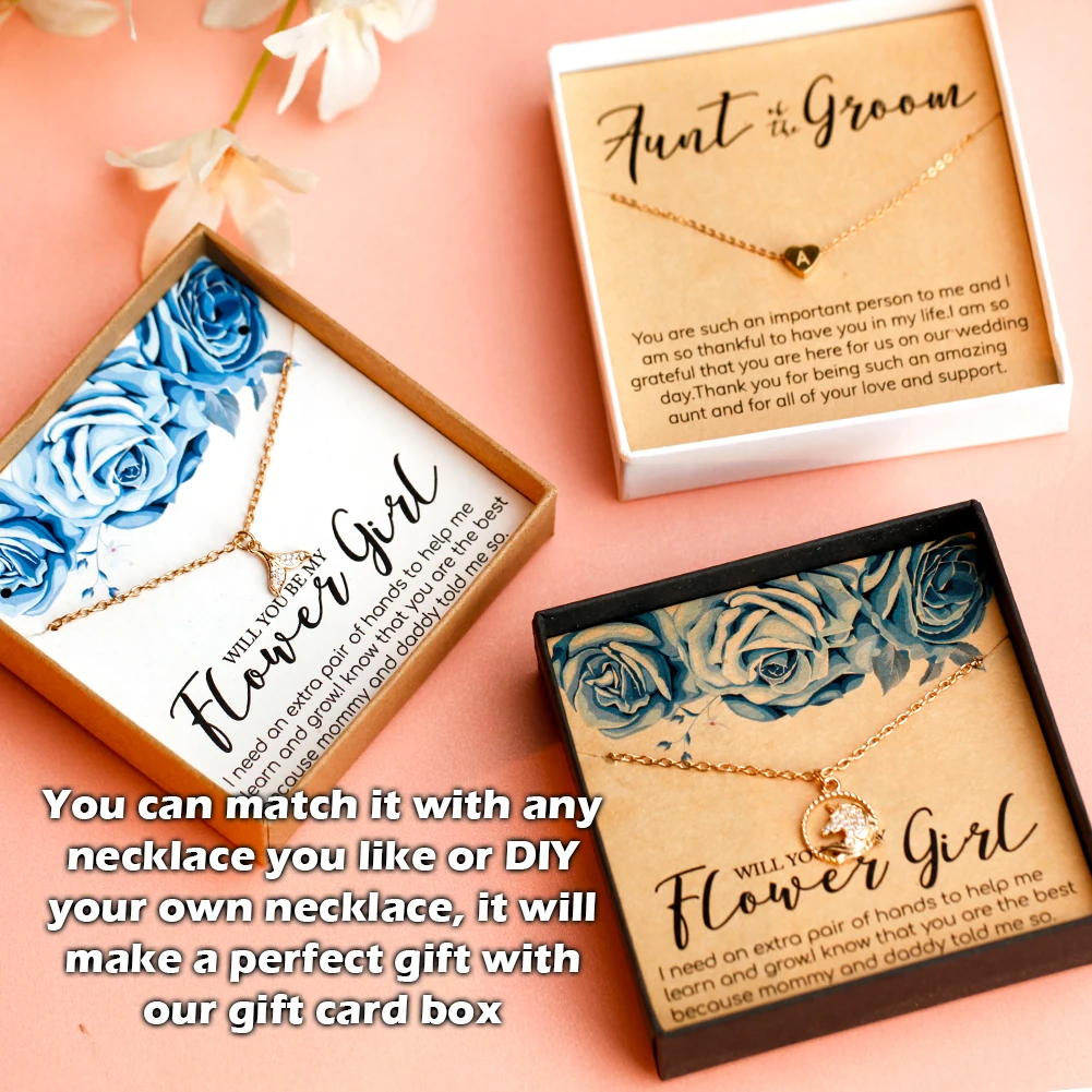 Ожерелье сестер дружба Подарочная карточка ожерелье картонная подарочная