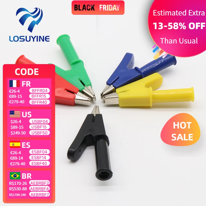 

Щипковые зажимы LOSUYINE P2002 2 шт., 5 цветов