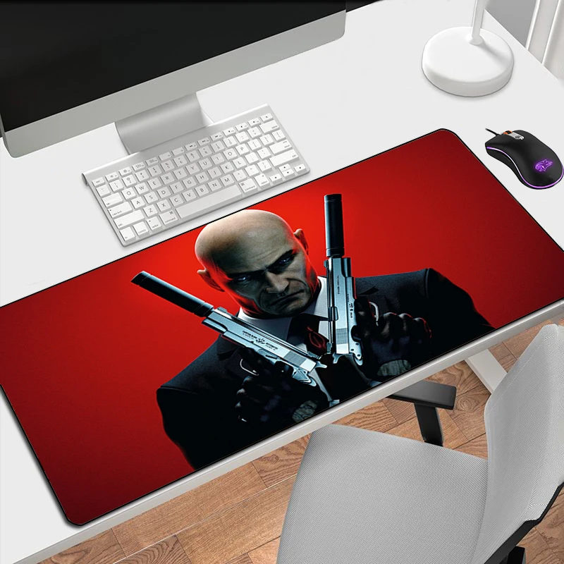 

HITMAN 3 Desk Mat Xxl Gaming Mouse Pad Gamer Accessories Mousepad Keyboard Mats Mause Pads Large Protector Pc Mice Keyboards
