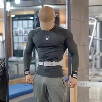 mens athletic long sleeve running shirts workout t shirt tops tee for men casual bodybuilding