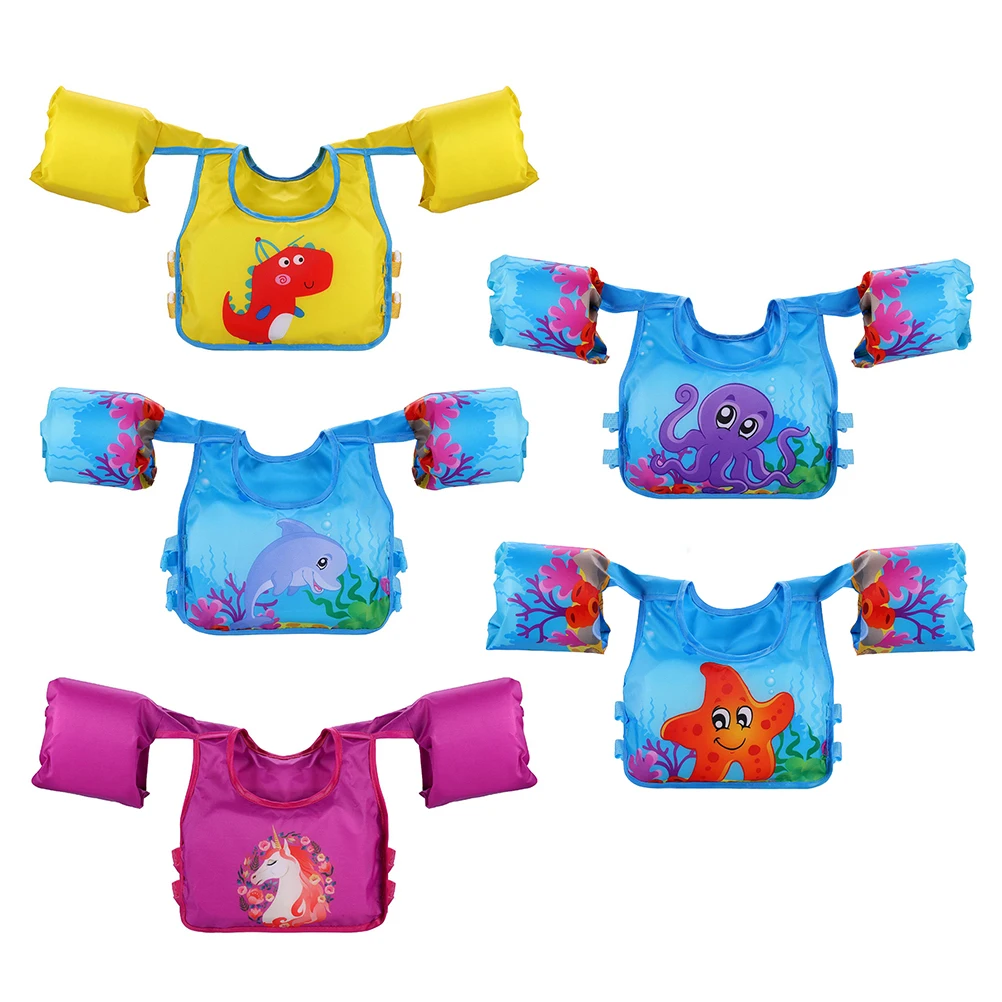 

Baby Swim Rings Foam Cartoon Arm Ring Buoyancy Vests Floating Kids Safety Life Vest Children's Swim Jackets Float Arm Sleeve