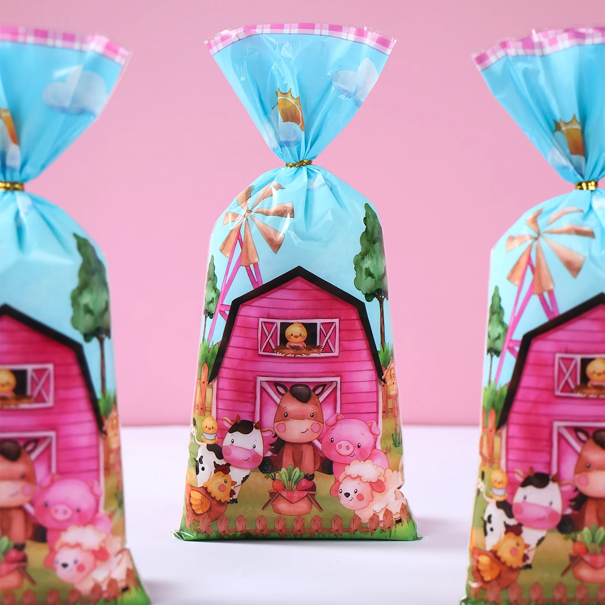 Пакеты для конфет с животными на ферме Подарочные Упаковочные пакеты декор