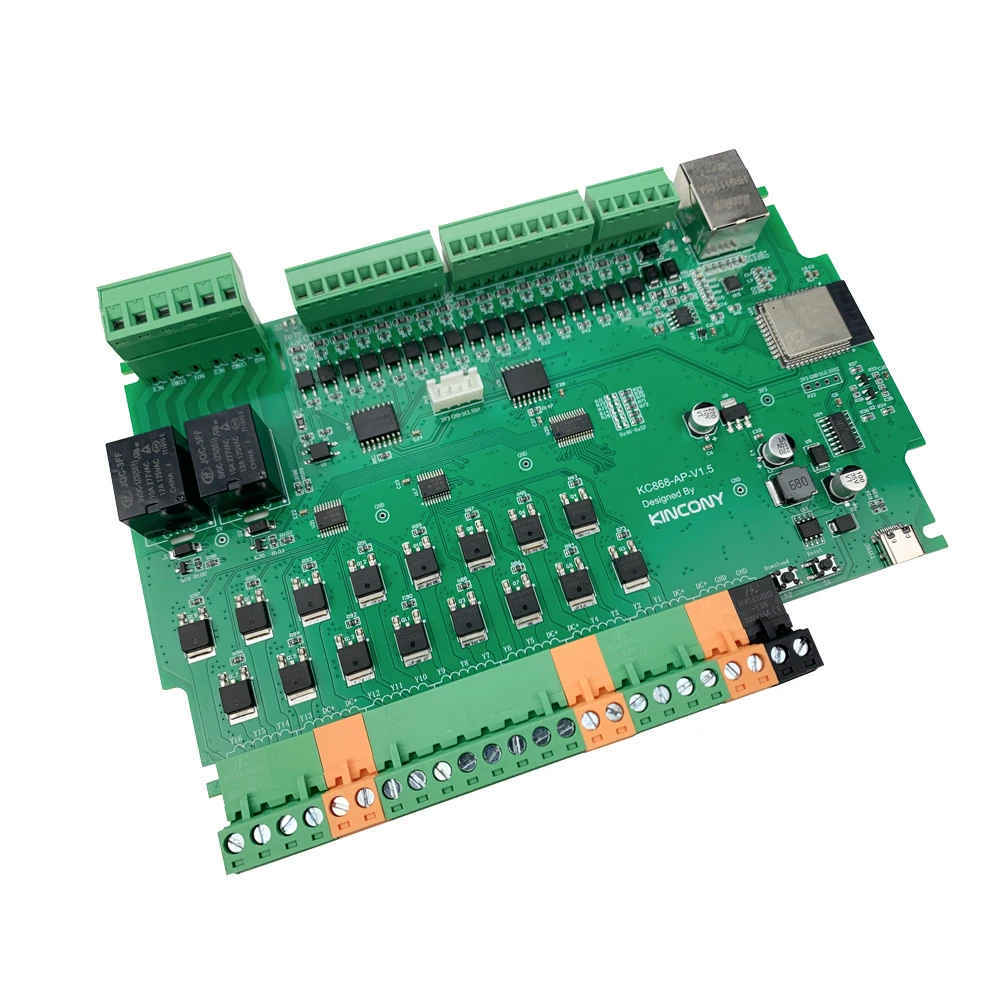 Фото Модуль реле Kincony ESP32 KC868-AP, плата диммера PWM ESP32 для светодиодных лент 12В/24В №1