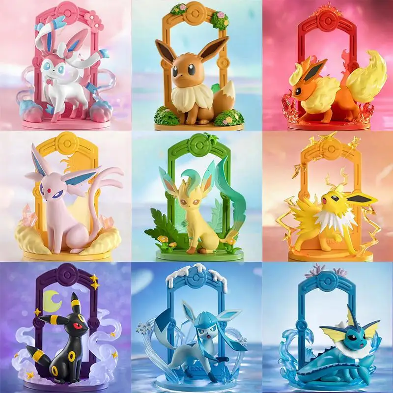 S Sylveon Umbreon Espeon Glacia Leafeon Flareon Action Figurines Anime Pvc Model Statue Doll Toy Kid