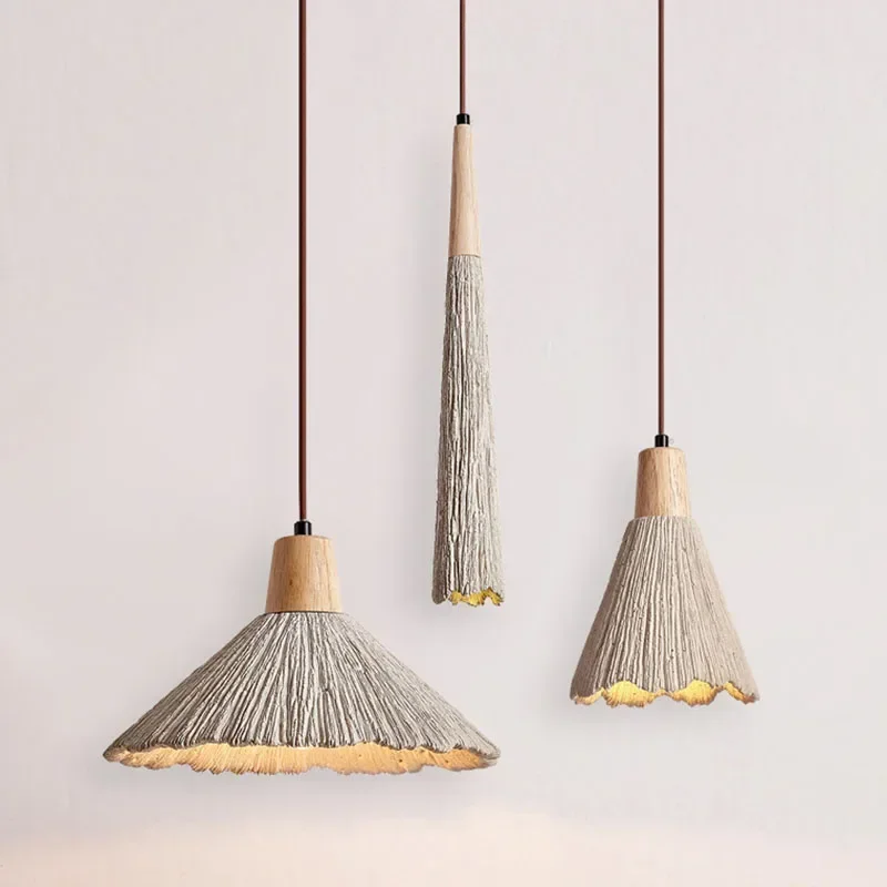 Прикроватная тумбочка для спальни в японском стиле маленькая люстра ретро