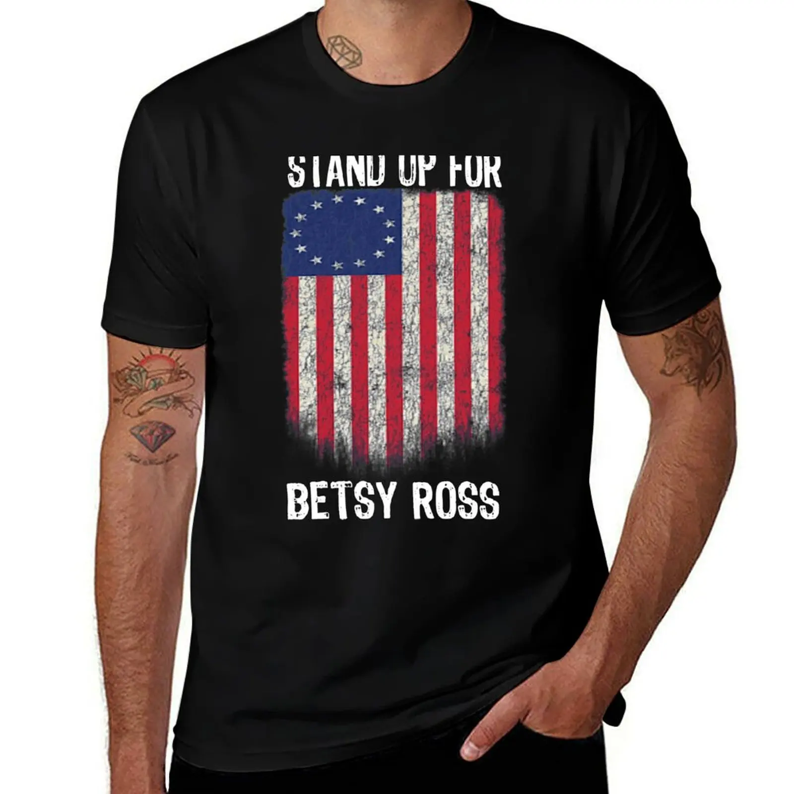 Фото Футболка с тематикой Хэллоуина Rush Betsy Ross Limbaugh, подарочная футболка №1