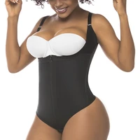open bust thong tummy control shapewear for women corset slimming body shaper fajas colombianas waist trainer