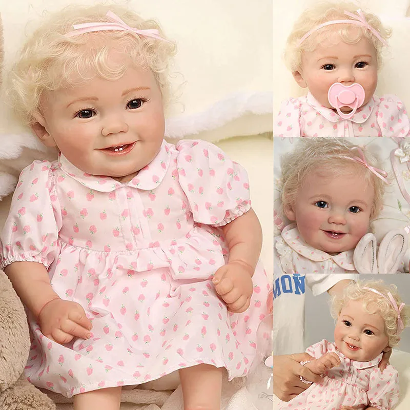 

Кукла-младенец Playmate, 50 см, с 3D рисунком кожи, кукла-Реборн, Эмилия, мягкие игрушки с реальным касанием, популярные высококачественные коллекц...