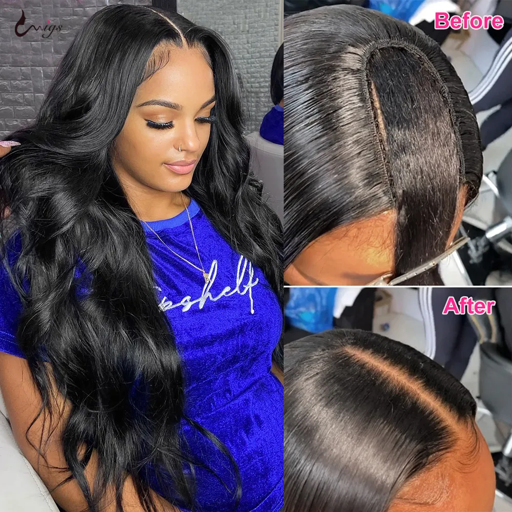 Парики Uwigs с U-образной формы парики из человеческих волос для женщин парик