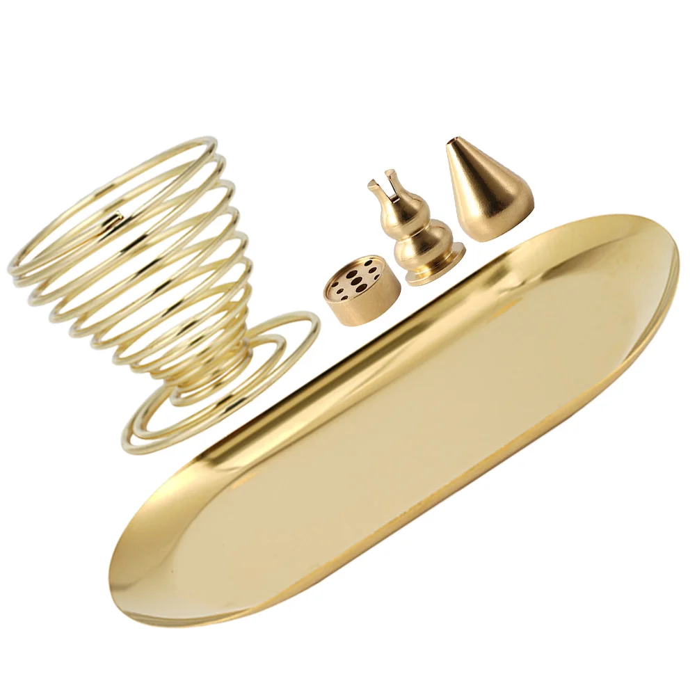 

Delicate Holder Zen Style Plate Metal Household Tray Decor Burner Sticks