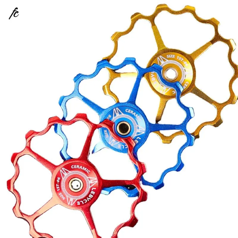 

Mountain Road Bike Rear-dial Guide Wheel Ceramic Perrine Shaft 11T13T15T Transmission Pinion Accessories for General Use