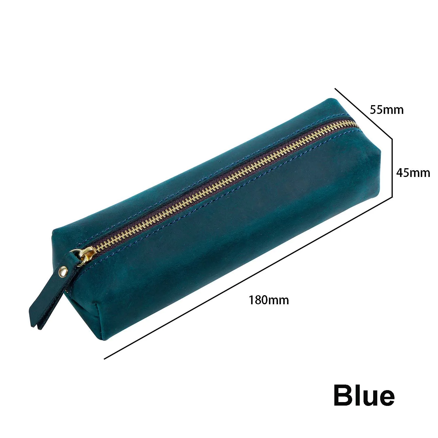 AIGUONIU винтажная кожаная сумка-карандаш, простая канцелярская принадлежность, чехол для ручек, сумка для хранения, пенал на молнии, коробка для очков, школьные принадлежности пенал школьные принадлежности 20 х 8 5 см