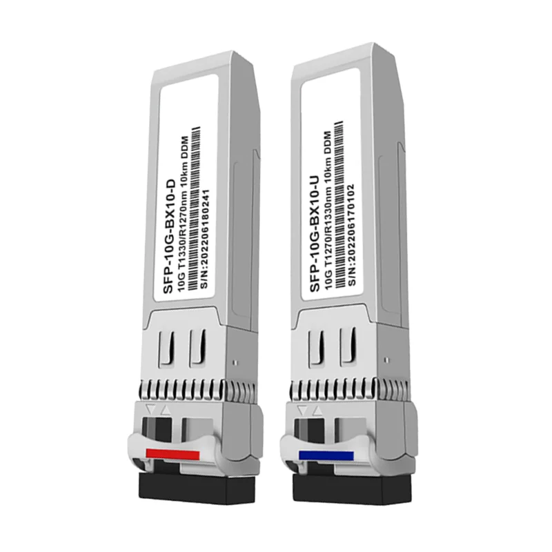Фото BIDI 10G SFP+ 10-80 км 1270 нм 1330 нм SMF LC оптический модуль приемопередатчика, совместимый с коммутатором Cisco Mikrotik Mellanox №3