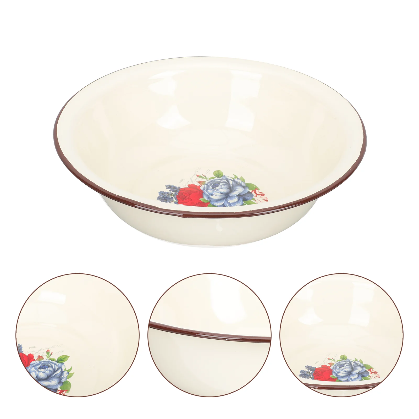 

Enamel Basin Multipurpose Washing Basin Enamel Storage Basin Food Storage Bowl