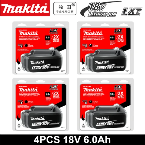 Аккумулятор Makita BL1860B 18В 6000mAh с зарядным устройством