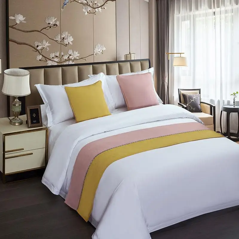 Бегун для кровати хвостовое полотенце свет роскошная новая кровать и завтрак