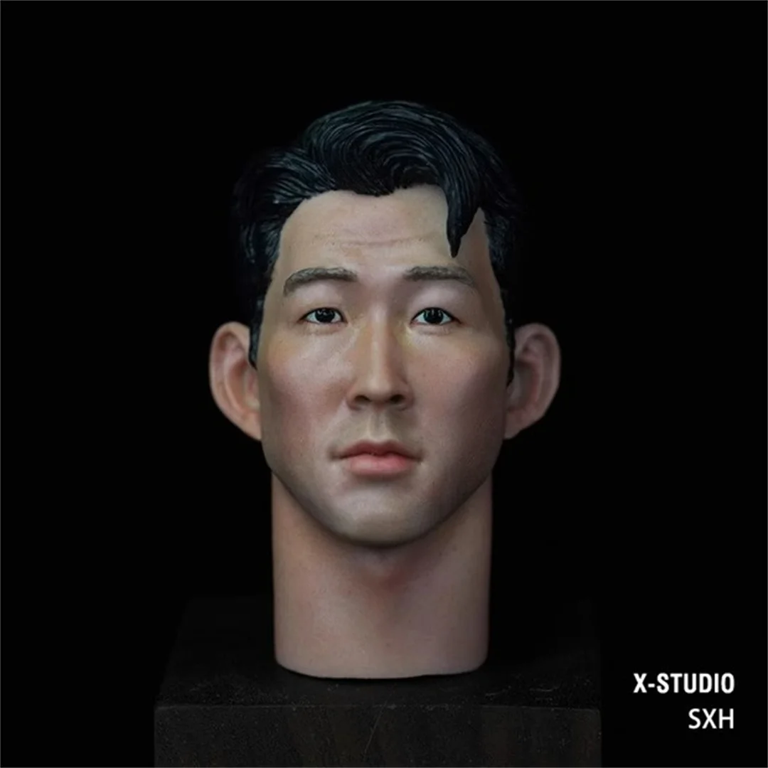 

Игрок в футбол, звезда, Южная Корея, Мужская голова, резьба по индивидуальному заказу, нежная живопись, модель 1/6, масштаб F 12 дюймов, экшн-фигурки, игрушки