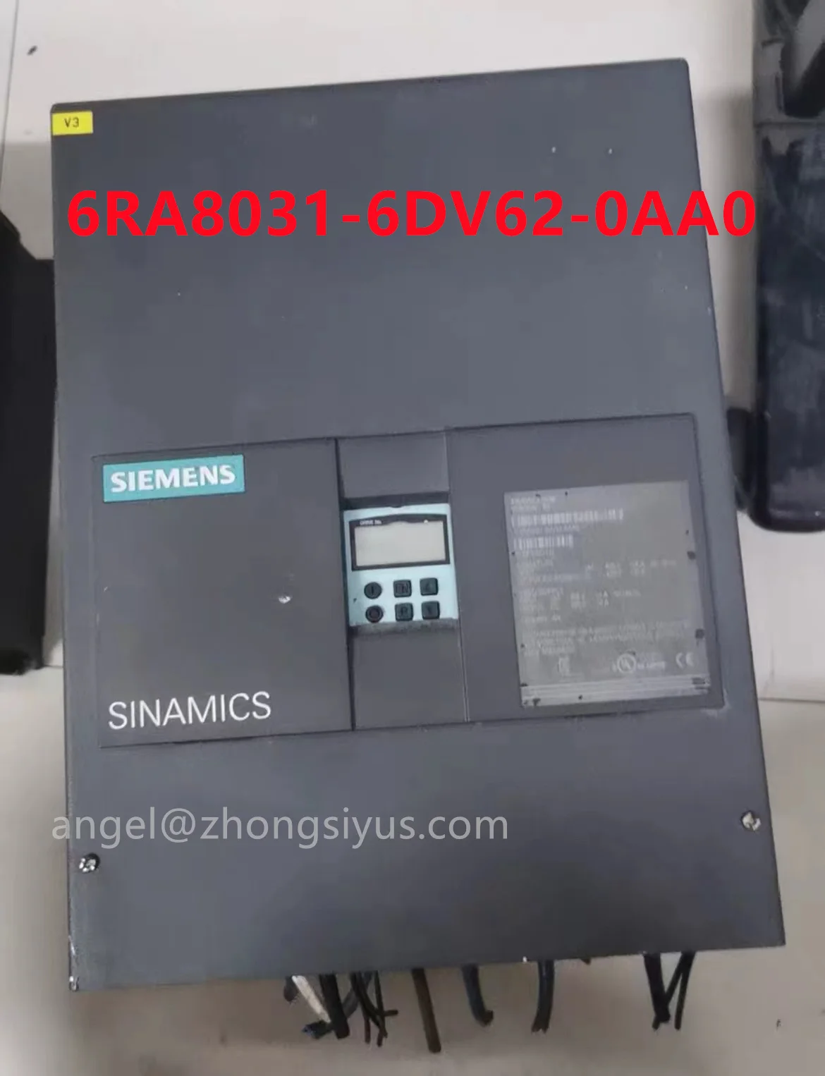 

6RA8031-6DV62-0AA0 Used test ok SINAMICS DCM DC converter for 4-quadrant drives Circuit (B6) A (B6) C 6RA8031 6DV62 0AA0