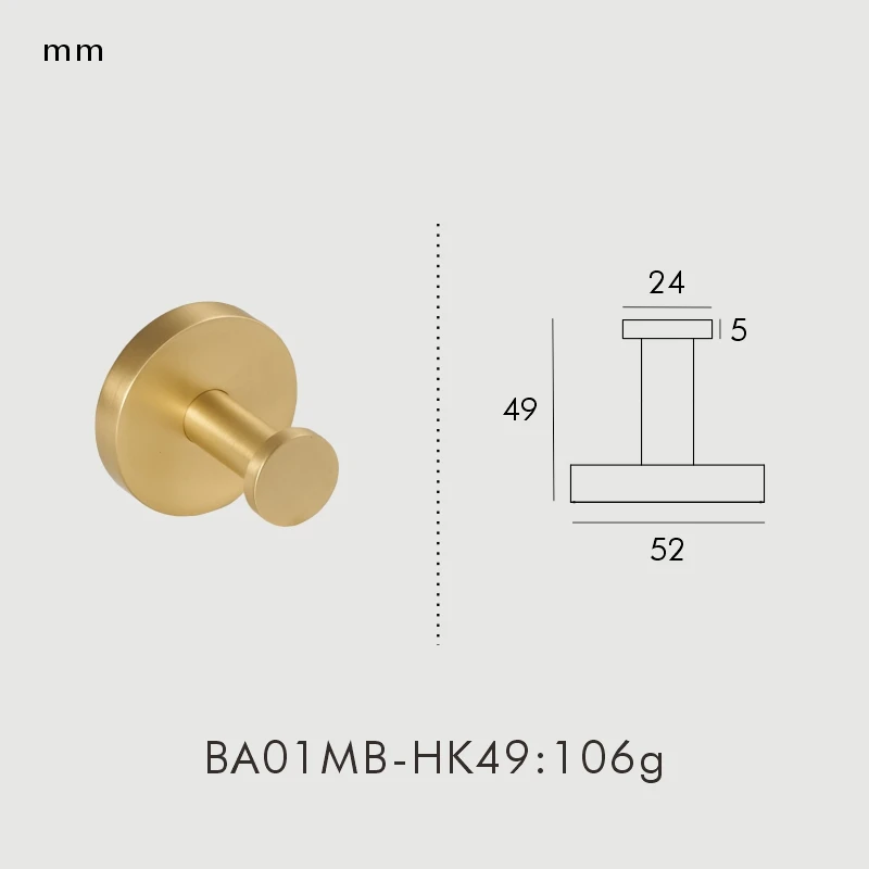 

Набор аксессуаров для ванной Nurlin черная латунь