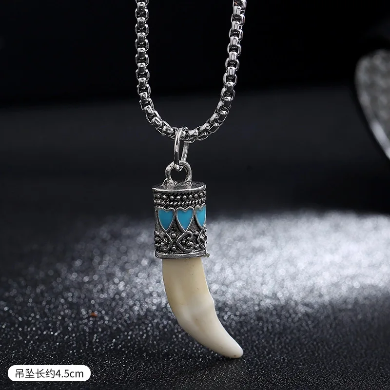 Могучий волк клык кулон ожерелье настоящий натуральный тибетский мастиф собака