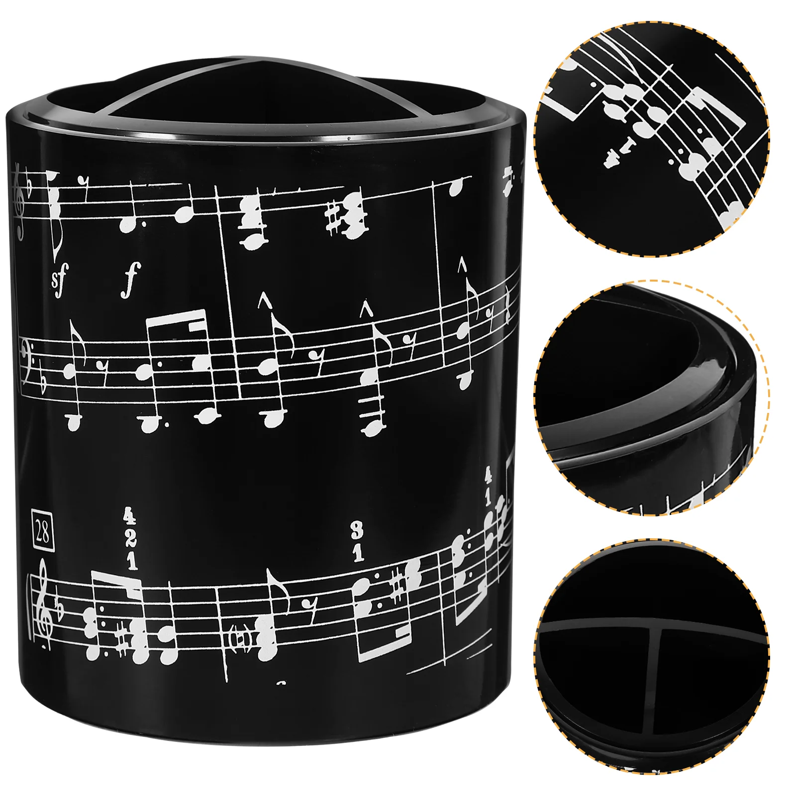 

Pen And Organizer Simple Style Holder Keyboard Music Stationery Tabletop Plastic Makeup Brush Desk Reusable Student
