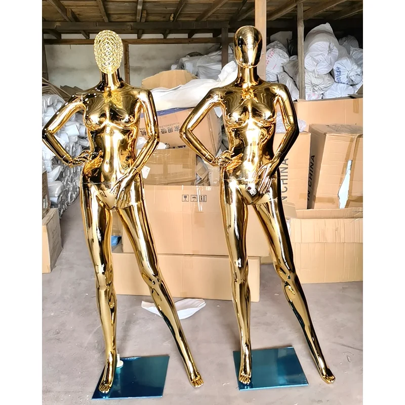 Золотой манекен боди для женщин от кутюр бутика проволока полая голова корпус Femme