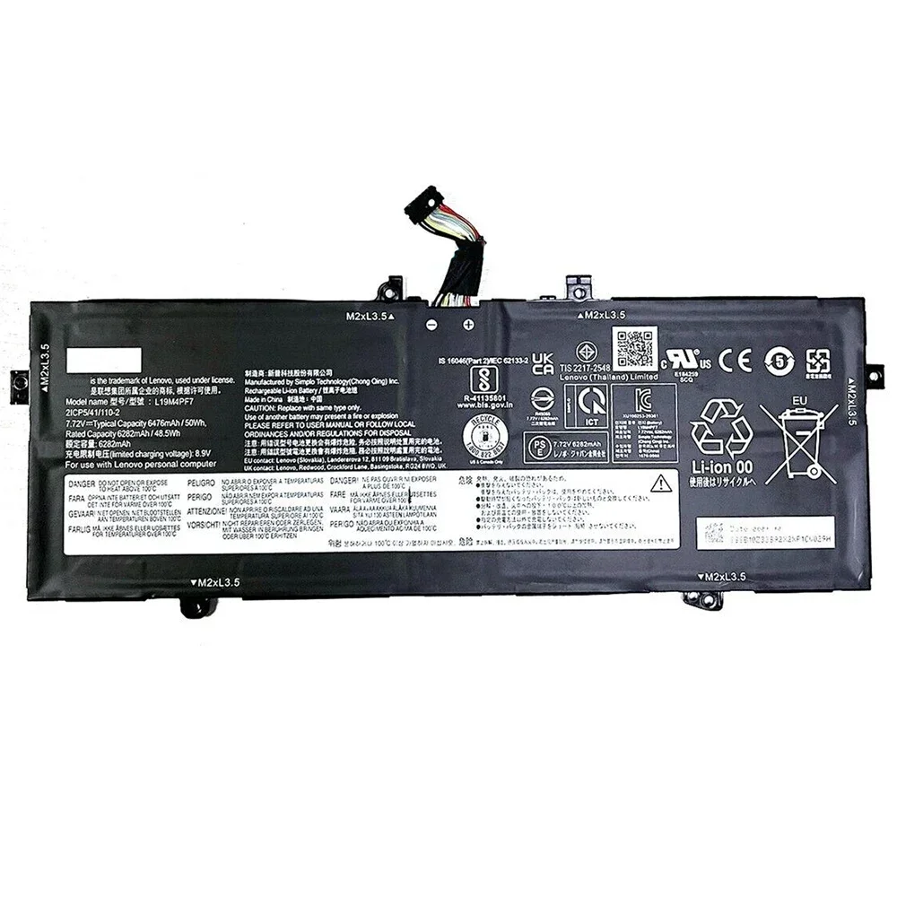 Новый оригинальный аккумулятор для ноутбука L19M4PF7 7 72 В 50 Втч Lenovo Yoga 13S 2021 Slim 7i Carbon