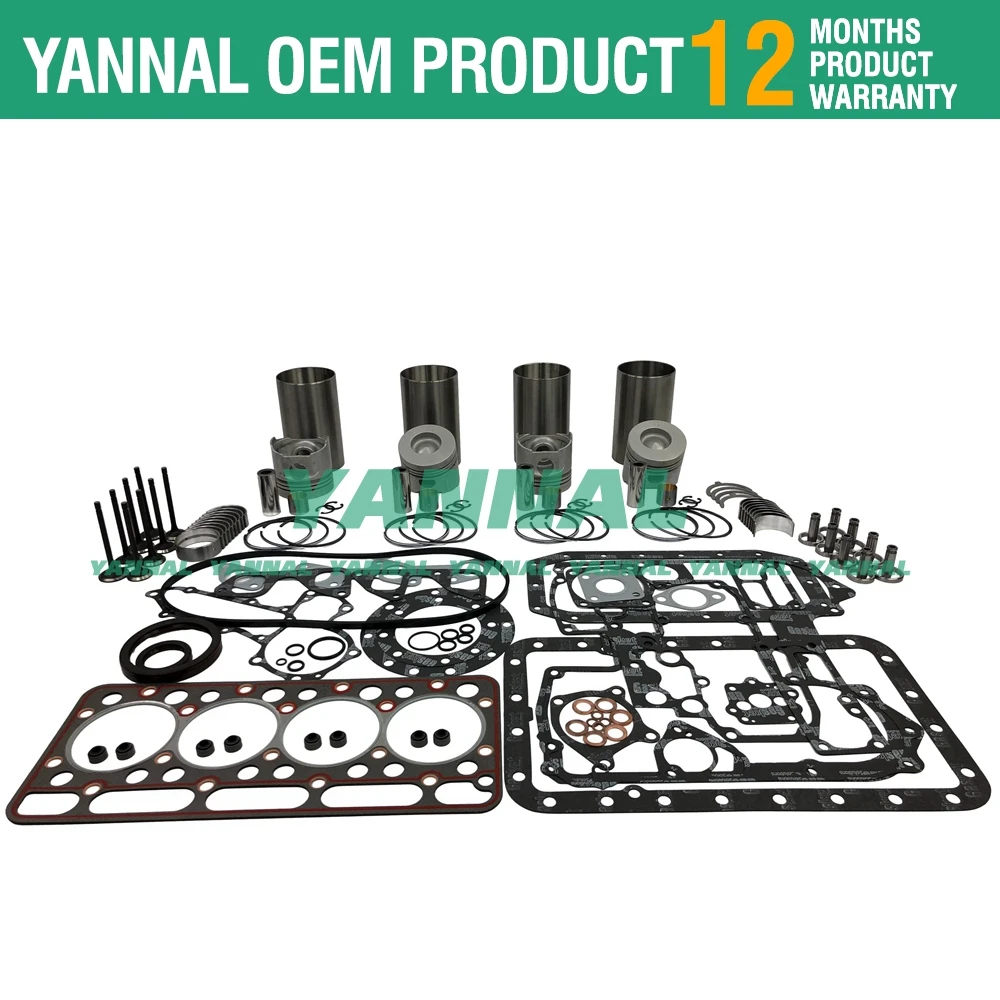 Для Kubota V1902 комплект для капитального ремонта двигателя Bobcat 784 231 331 THOMAS T133 часть