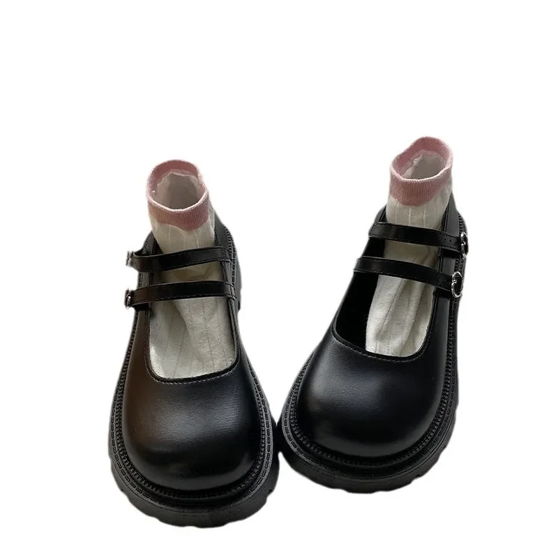 Женская обувь с широкой стопой Ins41 маленькие кожаные туфли в британском стиле