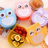 cartoon healthy plastic lunch box microwave oven lunch bento boxes food container dinnerware utensils for childrens lunch