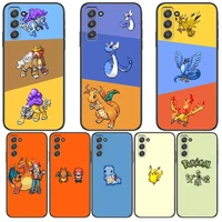 pokemon pixel style phone cover hull for samsung galaxy s6 s7 s8 s9 s10e s20 s21 s5 s30 plus s20 fe 5g lite ultra edge