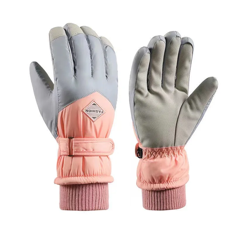 

Men's and Women's Skiing Riding Gloves Winter Fleece Thickened Warm Windproof Waterproof Motorcycle Outdoor Sport Cycling Gloves
