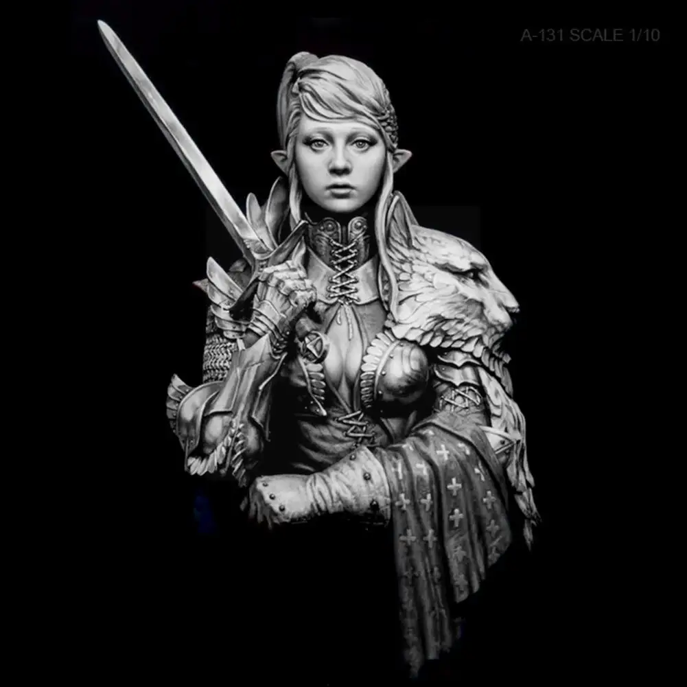 

1/10 Resin Bust Kits Atonement Bust Of The Templar Self-assembled Decoration Furniture Resin Best Gifts Soldier Q6d8