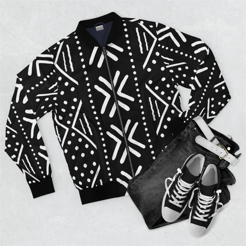 New Men's Jacket African Style Graffiti 3d Print Fashion Street Long Sleeve Sweatshirt Casual Bomber Jackets Pullover Loose Coat
