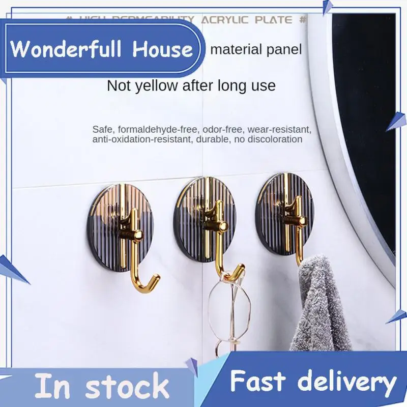 

Transparent Hook Non-perforated Viscose Hook Viscose Strong Seamless Kitchen Hardware Rack Shelf Household Supplies Adhesive