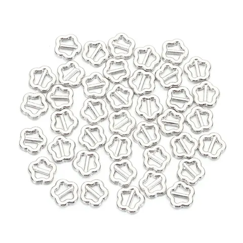 Мини-пряжки для ремней 3 мм, металлические, набор из 100 шт.