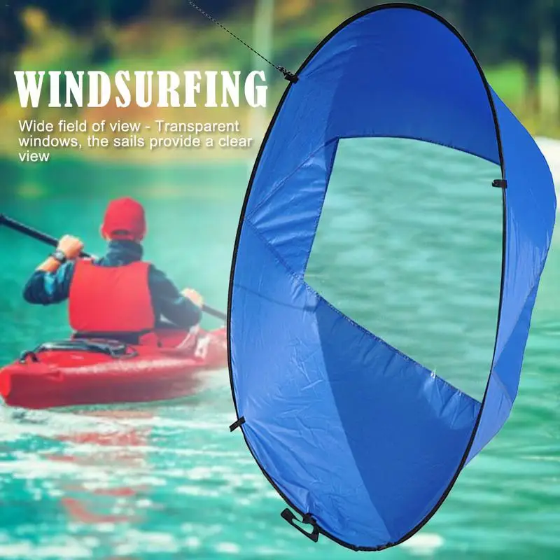 

42-inch Downwind Sail Kit Kayak Sail Kayak With Storage Bag Foldable Paddle Board Accessories Suitable For Kayak Boats Sailing