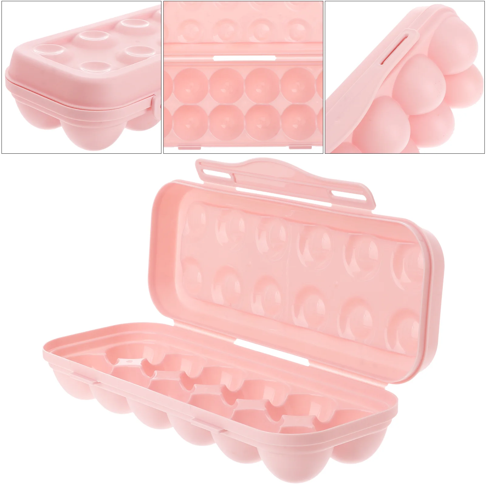 

Egg Holder Storage Refrigerator Tray Organizer Container Box Fridge Bins Deviled Carrier Stackable Lid Case Fresh Grids Rack