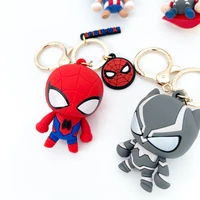 marvel avengers alliance iron man black panther keychain doll pendant chain key chain small gift