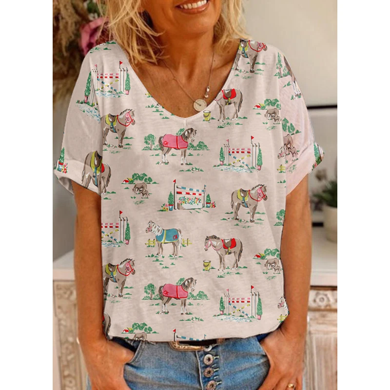 

Женский пуловер с объемным рисунком, весёлый Повседневный свободный короткий топ с коротким рукавом, уличная мода