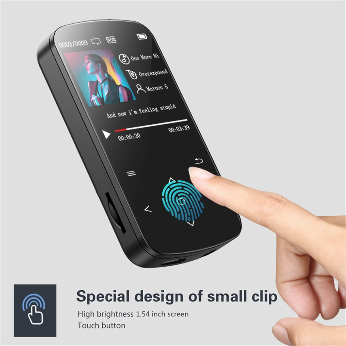 Фото НОВЫЙ MP3-плеер BENJIE M9, 32 ГБ, Hi-Fi, звук без потерь, Bluetooth-клип, музыкальный диктофон, FM-радио №3