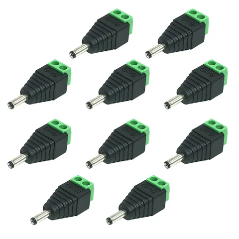 4/10 шт. 3,5x1,35 мм DC Power Мужской Женский Разъем Разъем Адаптер для Светодиодной Ленты Камеры