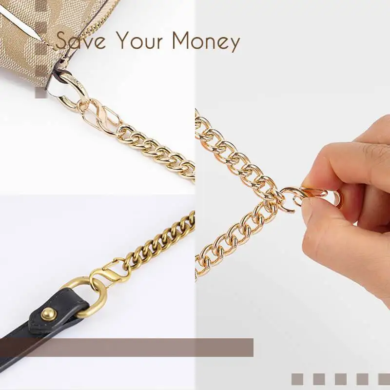 12 шт./компл. регулируемые металлические пряжки для цепочек ремешков сумок через