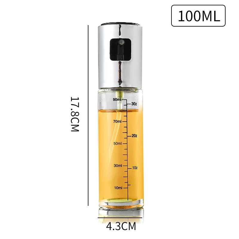 100ML Glass Bowl BBQ Olive Oil Spray Diffuser For Kitchen Dispenser Bottle Squirt Container Vinegar Soy Sauce Fuel Injection Pot images - 6
